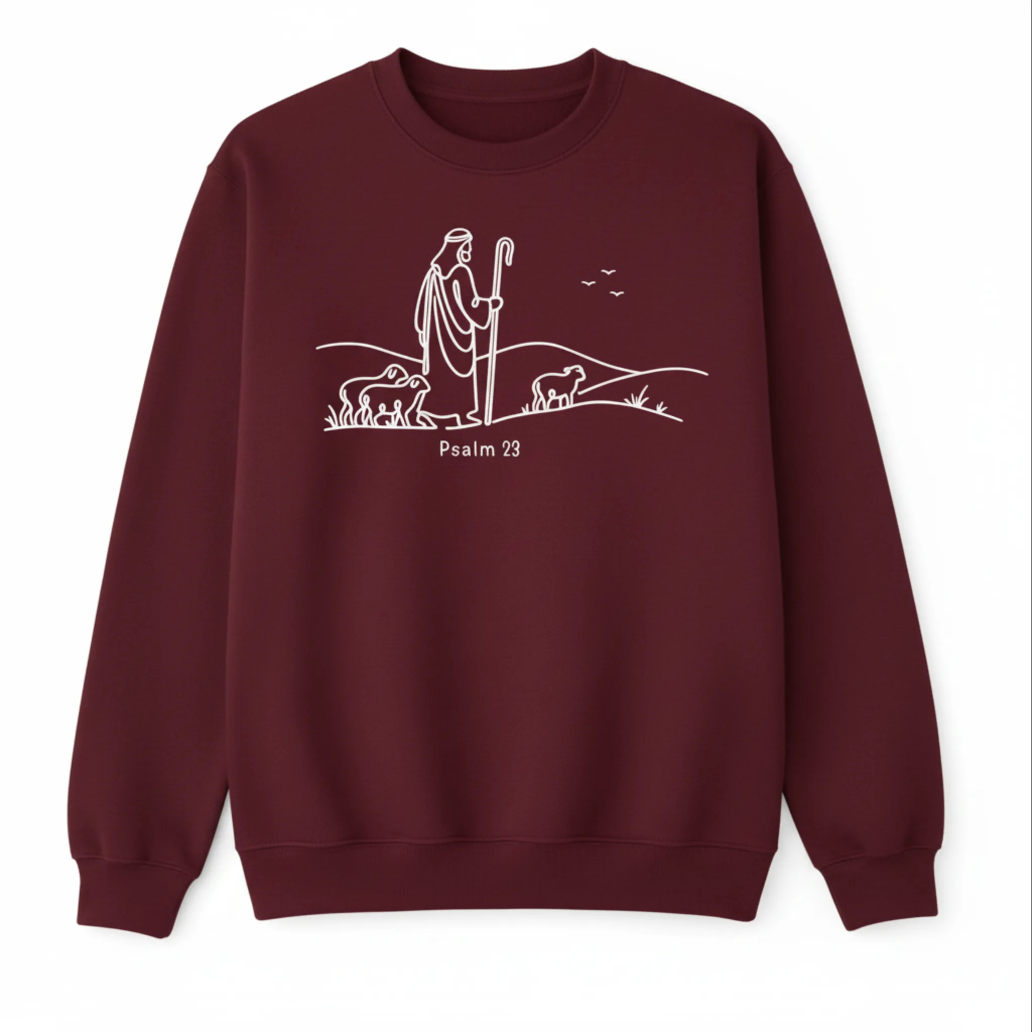 Shepherd Minimalist Sweatshirt - Maroon